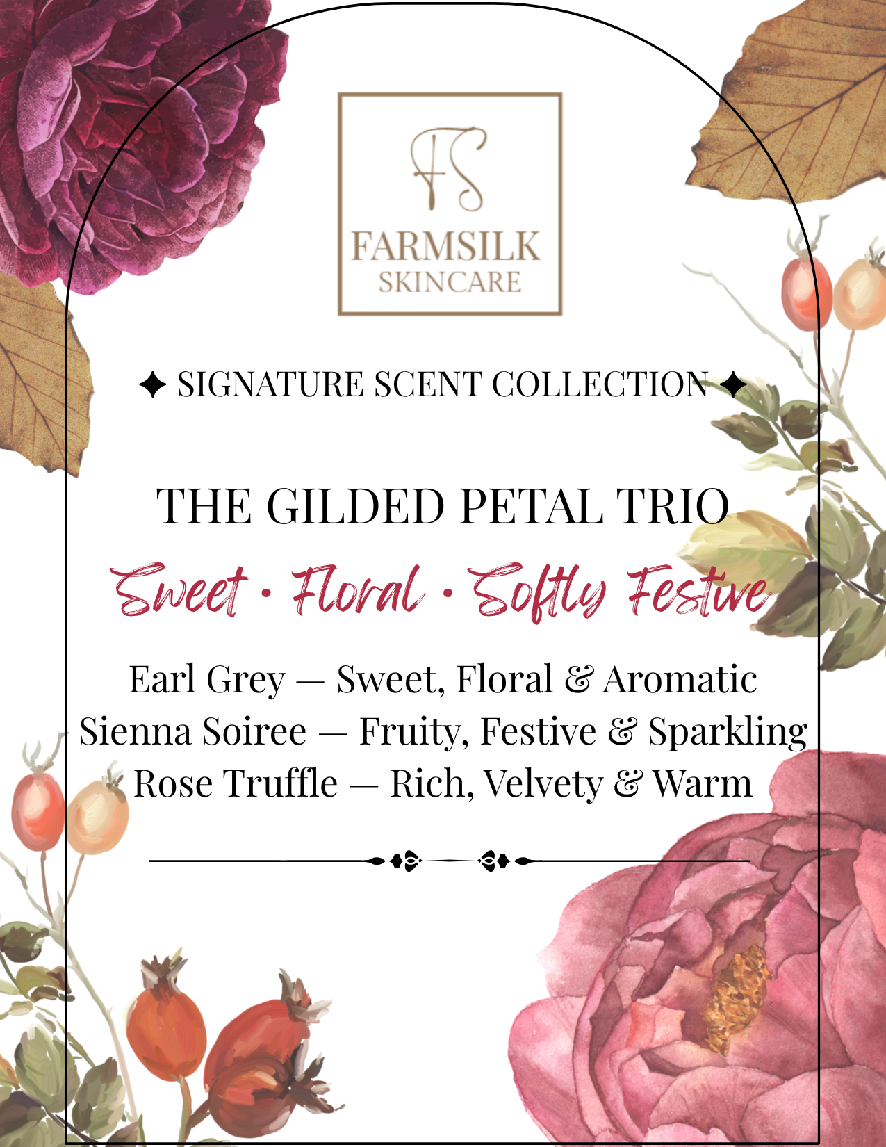 The Gilded Petal Fragrance Trio